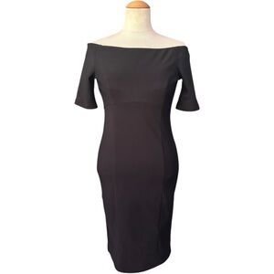 Forever 21 Contemporary Off Shoulder Dress Black Small